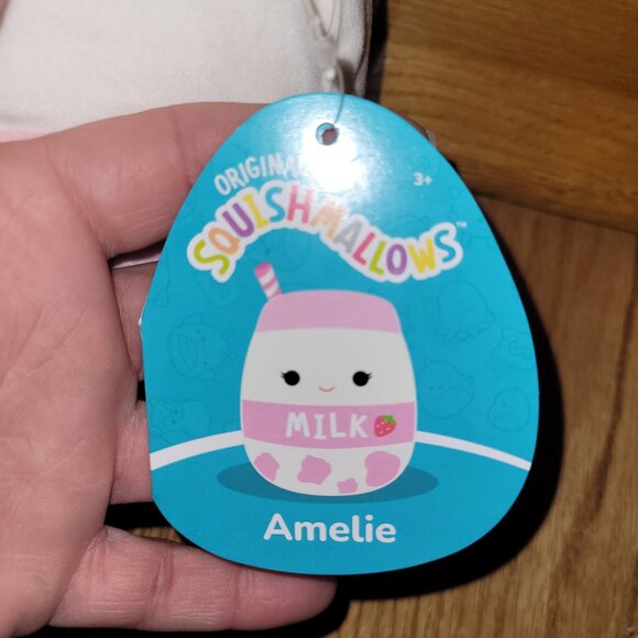 Squishmallows Amelie the Strawberry Milk - Picture 2 of 4